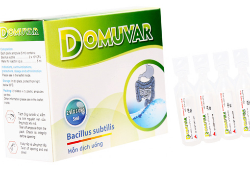Thuốc Domuvar được bào chế theo dạng hỗn dịch và dùng theo đường uống trực tiếp